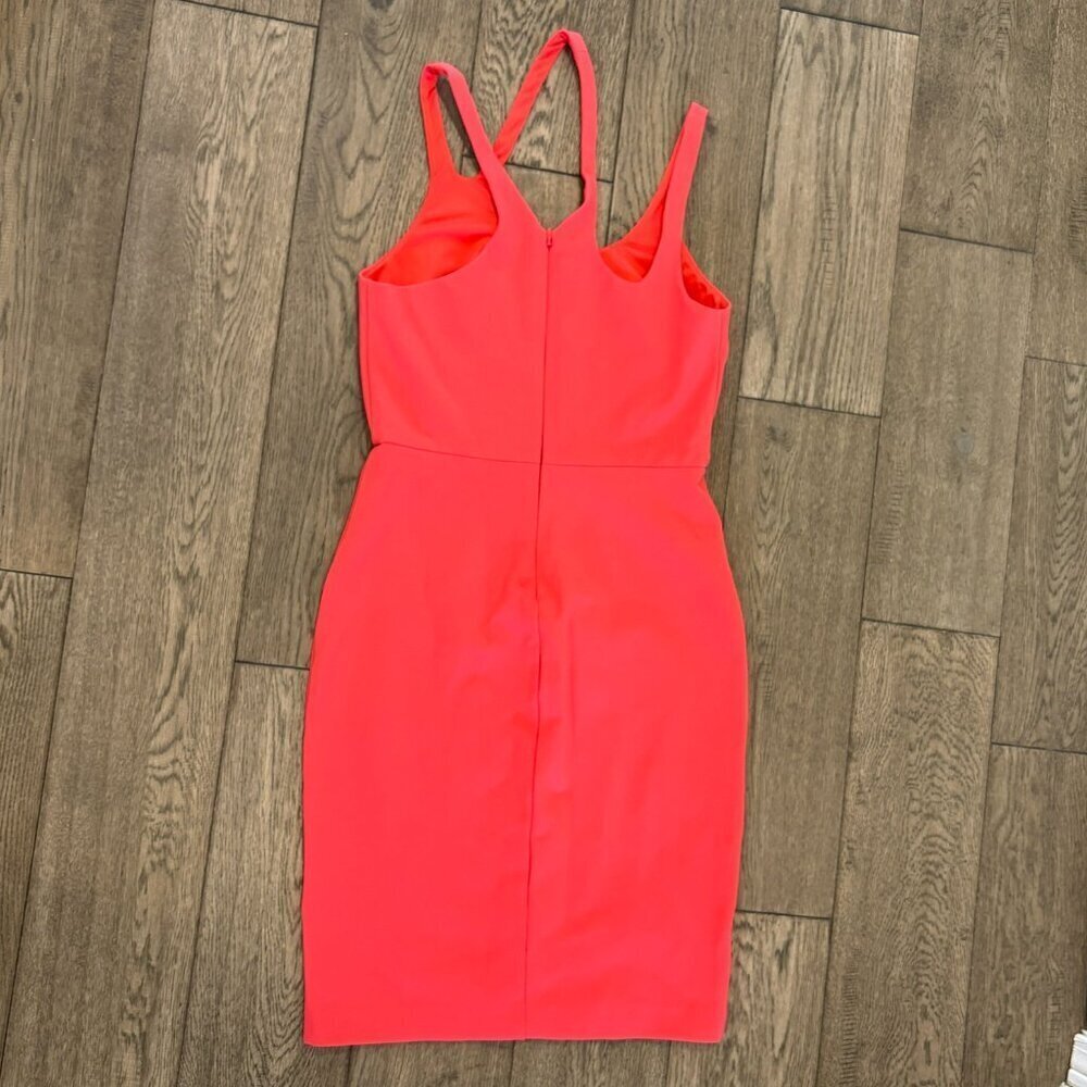 Halston Heritage Coral Bodycon Dress – Size Small - Picture 6 of 13